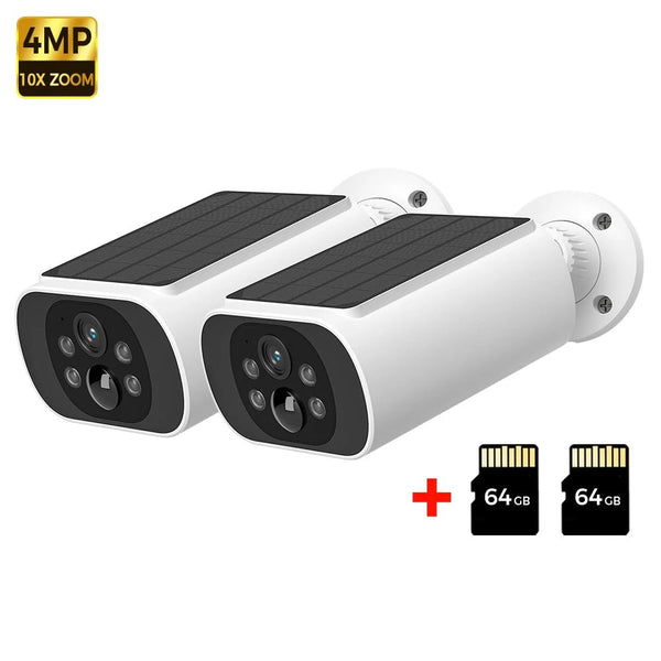 ALEVIO Solar Outdoor Camera - 2.5K Video, AI Detection And Color Night Vision - stepyours.com