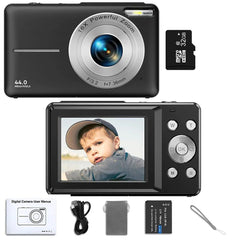 HD 1080P Kids Beginner Camera LCD 16X Zoom Compact Rechargeable - stepyours.com