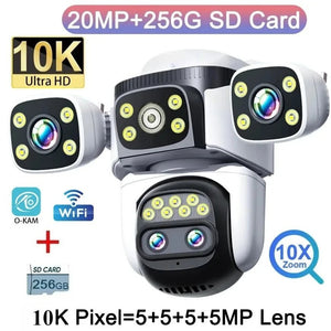 DIFANG 20MP Outdoor Security Camera With 10x Zoom And Auto Tracking - stepyours.com