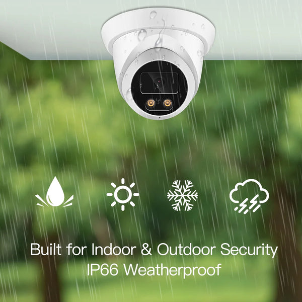 New 4K 8MP IP Camera - Outdoor PoE AI Color Night Vision Security by stepyours.com