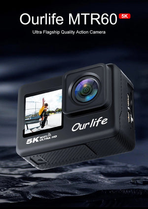 Ourlife MTR60 Action Cam 2.0 Touch Screen EIS 170 Degree Waterproof 30M WiFi - stepyours.com