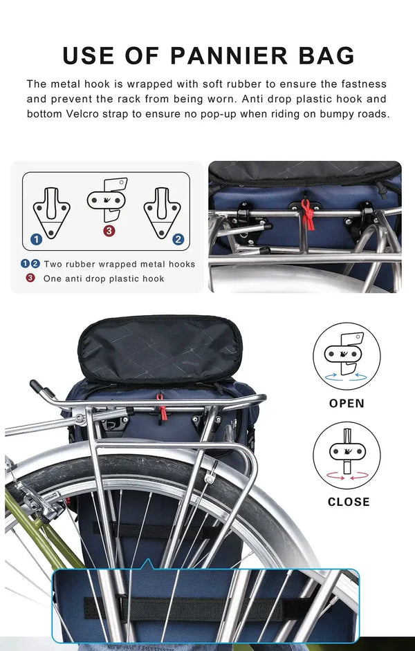 Waterproof Bike Pannier Bag for Cycling — product view 21