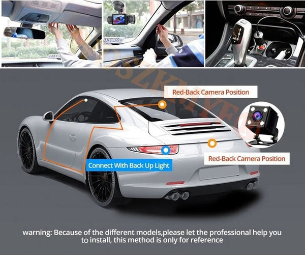 4 Lens Car DVR 360 Degree Dash Cam 1080P Front Left Right Rear View Camera - stepyours.com
