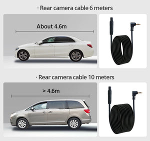 10 Inch Rearview Mirror Dash Cam Front And Rear 1080P Dual Recorder Night Vision - stepyours.com