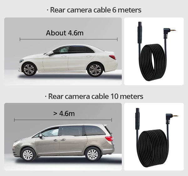 10 Inch Rearview Mirror Dash Cam Front And Rear 1080P Dual Recorder Night Vision - stepyours.com