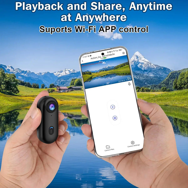 4K Mini WiFi Magnetic POV Action Camera for Sports Waterproof Helmet Cam - stepyours.com