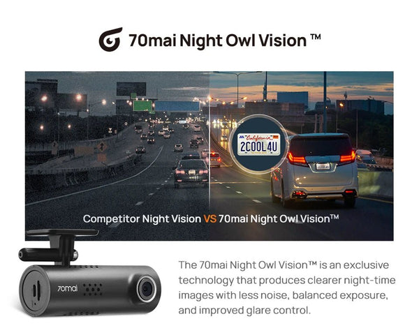 70mai M310 Plus 2K Dash Cam With English Voice Control 1440P WDR Parking WiFi 6 - stepyours.com