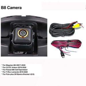 Gold Fisheye 170 Degree AHD 1080P Flip Emblem Backup Camera For VW Passat Golf - stepyours.com