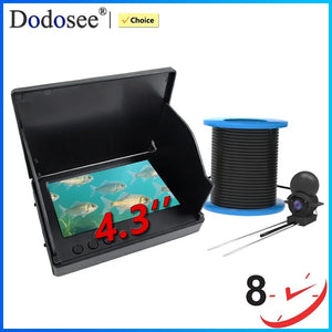 Dodosee 220 Degree Underwater Fishing Camera 1080P Night Vision LCD Fish Finder - stepyours.com