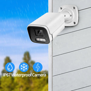 8MP 4K IP Camera Outdoor PoE H265 Security Bullet - Color Night Vision by stepyours.com