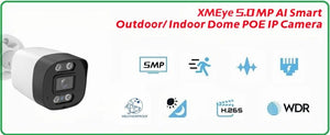 XM 5MP AI IP Camera PoE CCTV Outdoor Security Waterproof NVR System Xmeyepro - stepyours.com