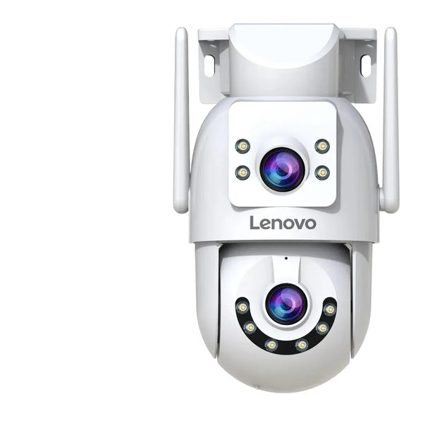 Lenovo 4K WiFi Surveillance Camera - Outdoor Dual Lens PTZ With Auto Tracking by stepyours.com