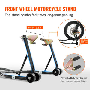 Heavy-Duty Motorcycle Fork & Wheel Stand Set — product image 4