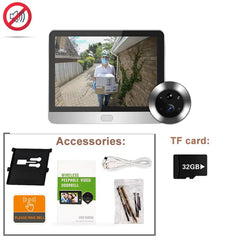 Yuezhe 3MP Door peephole camera icam365 4.3 IPS Screen Night PIR wifi Phone wireless Camera Security protection for Smart Home by stepyours.com