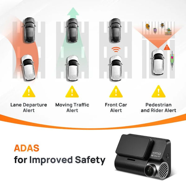70mai 4K Dash Cam A810 Front Rear Set With 4G LTE UP04 GPS ADAS DVR - stepyours.com