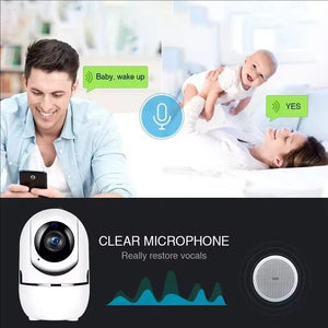 WiFi IP Camera With Auto Tracking 1080P Night Vision Baby Monitor For Smart Home - stepyours.com