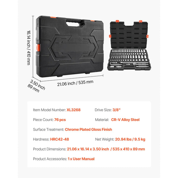 Pc Socket Ratchet Wrench Combo Set — product image 19
