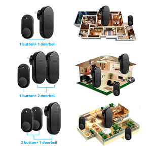 M558 Wireless Smart Doorbell Welcome Home Security Alarm Door Bell with 32 Songs 4 Levels Adjustable Volume Easy Installation by stepyours.com