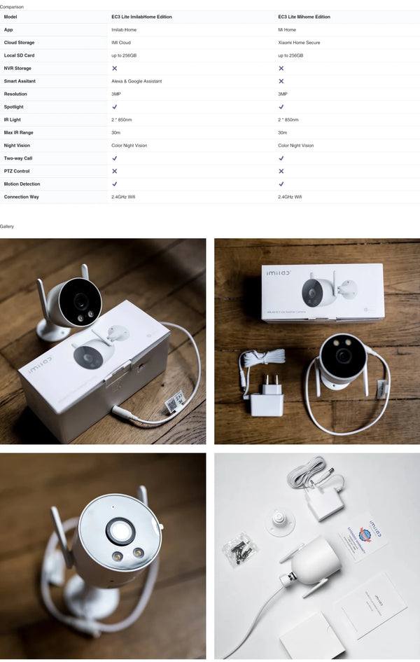 IMILAB EC3 Lite Outdoor Security Camera - 2K HD Color Night Vision - stepyours.com