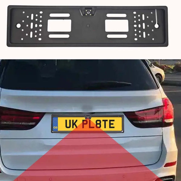 4 8 12 LED European License Plate Rearview Camera Frame Night Vision For Truck - stepyours.com