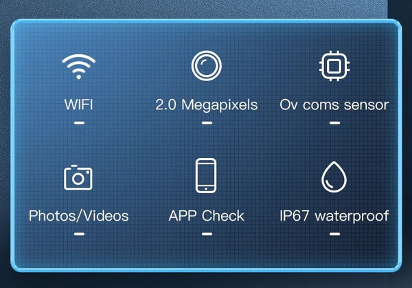 INSKAM WiFi Endoscope Camera Dual Lens Borescope Waterproof For Car Plumbing - stepyours.com