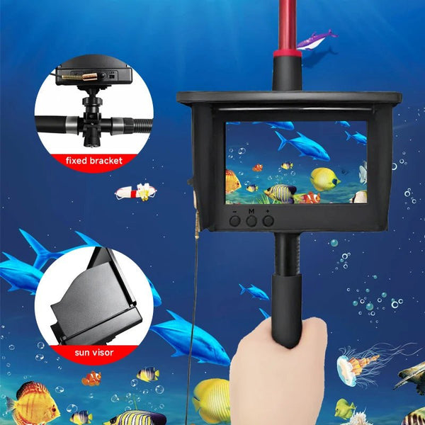 Dodosee Handheld 1080P Fish Finder 4.3 Inch LCD Depth Camera With Night Vision - stepyours.com