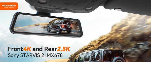 WOLFBOX G900 Dash Cam 4K Front 2.5K Rear GPS Voice Control 5GHz WiFi - stepyours.com