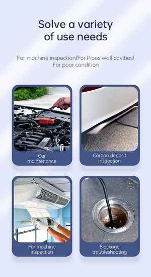 Industrial Endoscope Camera 4.3 Inch IPS Screen 1080P IP67 Waterproof Borescope - stepyours.com