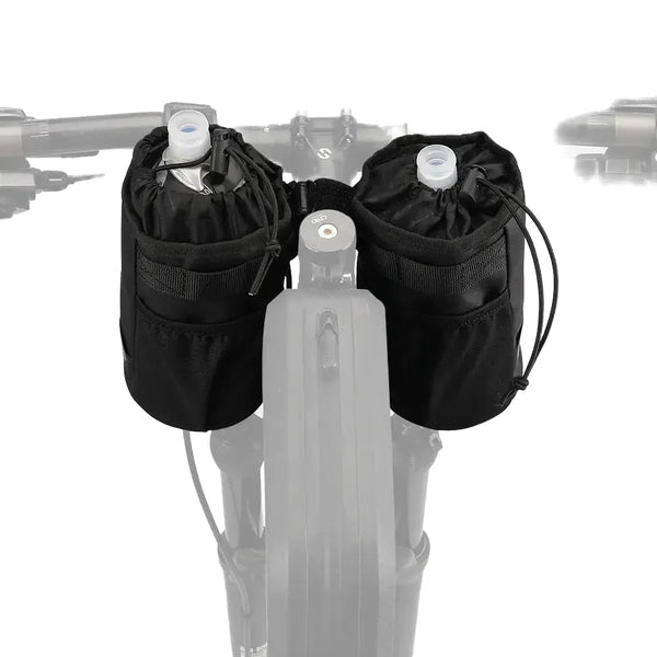 Rhinowalk Bicycle Bag Cycling Water Bottle Carrier Pouch MTB Bike Insulated Kettle Bag Riding Handlebar 2pcs Accessories