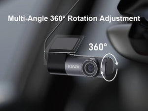 Kawa D5 2K Dash Cam For Car With WiFi App And Voice Control WDR DVR - stepyours.com