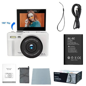 Ourlife AC600 4K Camera 64MP Autofocus 18x Zoom Flip Screen YouTube - stepyours.com