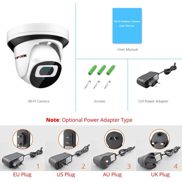 4MP WiFi IP Surveillance Camera With 2.8mm Lens Indoor Two Way Audio CamHi Cam - stepyours.com