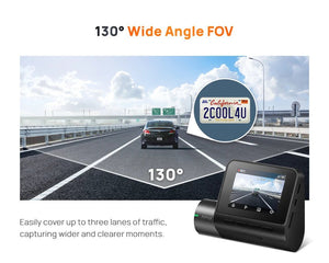 70mai A200 Dash Cam 2 Inch LCD Dual Channel 1080P Car DVR 24H Parking - stepyours.com