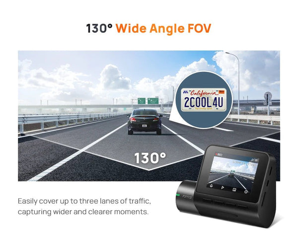 70mai A200 Dash Cam 2 Inch LCD Dual Channel 1080P Car DVR 24H Parking - stepyours.com