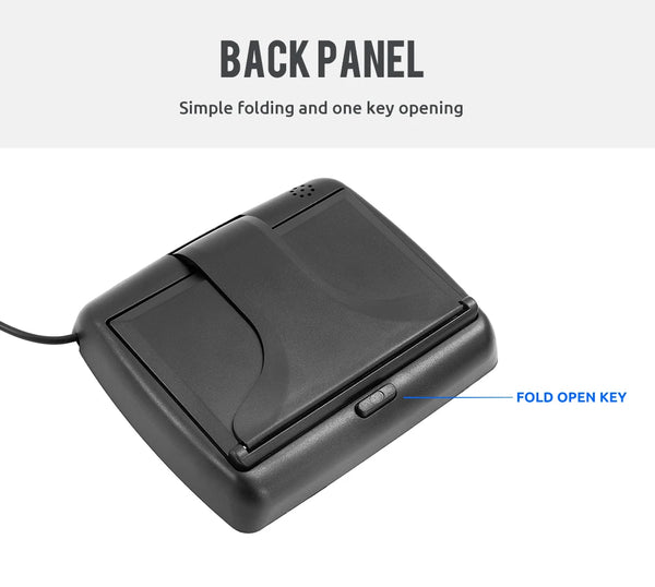 4.3 Inch TFT LCD Car Monitor With Rear View Camera And 8 LED Backup Lights - stepyours.com