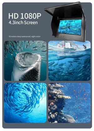 Heerak Handheld Depth Finder Underwater Camera With Night Vision For Anglers - stepyours.com