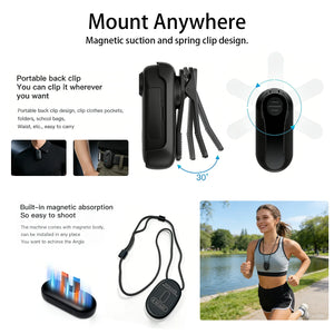 POV Magnetic 4K Waterproof Action Camera With WiFi For Helmet Bike Vlog - stepyours.com