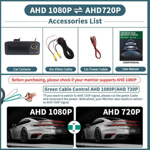 Rear View Camera 1080P 170 Degree For Ford Focus 2 Mk2 Mondeo Mk4 S Max - stepyours.com