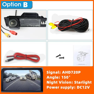 HD Rear View Backup Camera with License Plate Light for Buick Regal Excelle GT Opel Astra Fiat - stepyours.com