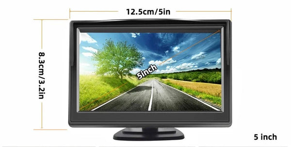 HC Rear View Backup Camera With Monitor For Truck 24V Night Vision 5 Inch Screen - stepyours.com