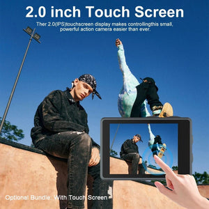 HUAFANT M4R Action Camera 5K 4K60FPS Waterproof 30m IPS Touch LCD 5X Zoom - stepyours.com