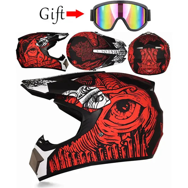 Orz Motocross Off Road Helmet — product view 4