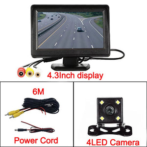 4.3 Inch Rear View Camera Monitor for Car Parking and Reversing System - stepyours.com
