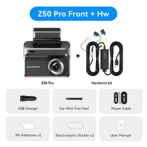 DDPAI Z50 Pro Dash Cam 4K Car DVR With 3 Inch IPS Screen GPS ADAS WiFi - stepyours.com