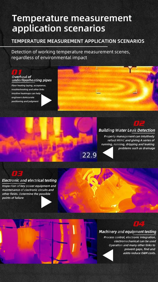 BSIDE HX1 Handheld Thermal Imaging Camera - 240x240 IR For PCB, Auto, Pipelines - stepyours.com