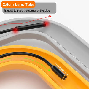Four Point Three Inch Industrial Endoscope Camera 1080P HD 50m Rigid Cable - stepyours.com