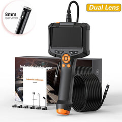 Industrial Endoscope Camera 4.3 Dual Lens 1080P - IP67 Waterproof Borescope - stepyours.com