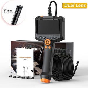 Industrial Endoscope Camera 4.3 Dual Lens 1080P - IP67 Waterproof Borescope - stepyours.com
