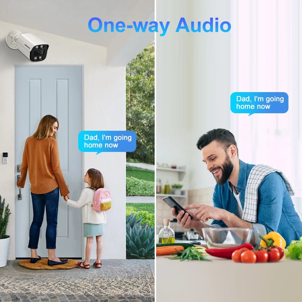 New 4K 8MP IP Outdoor PoE Surveillance Camera - With Color Night Vision - stepyours.com