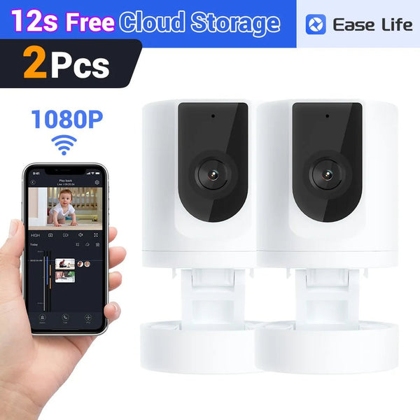Indoor Pet Camera With Phone App 1080P WiFi Security Camera Foldable - stepyours.com